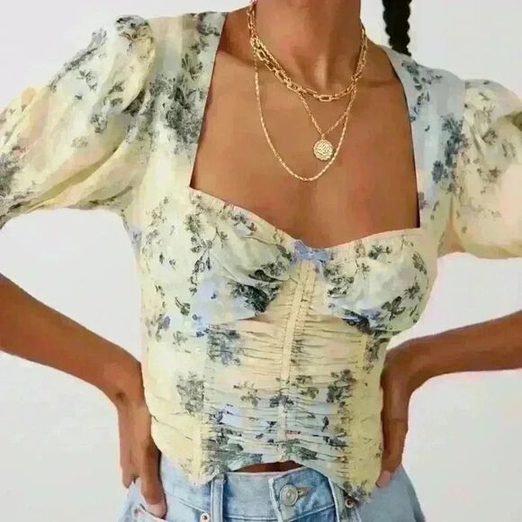 Urban Outfitters Tops - Urban Outfitters UO Kyra Ruched Blouse